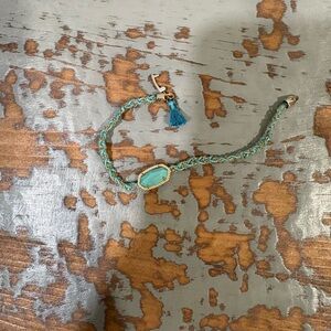 Kendra Scott Turquoise & Gold Bracelet with Tassel